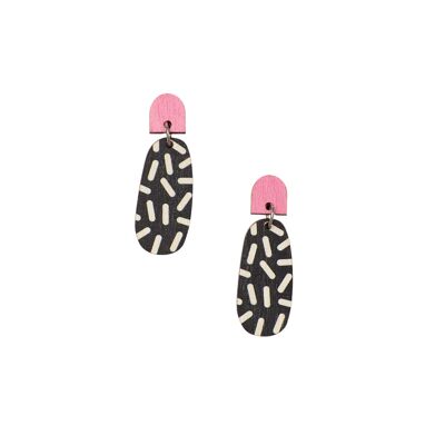 Neilikka Earrings - Oval - Pink