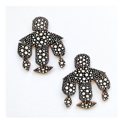 Boucles d'oreilles Koralli - Noir