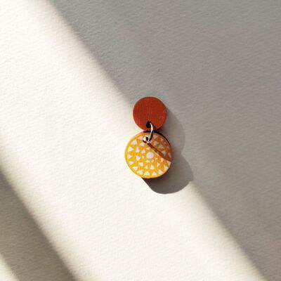 Orecchini Aurinko Color - Arancio/Giallo