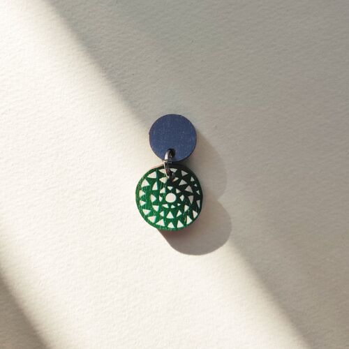 Aurinko Color Earrings - Lavender/Green