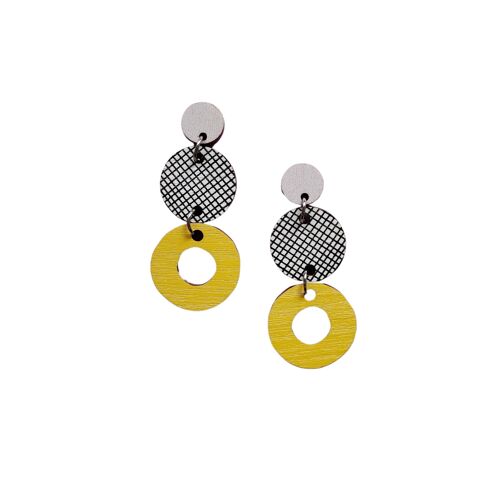 Herkku Earrings - lila/yellow