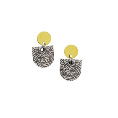 Tilkku Earrings Lime/gray