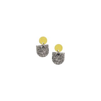 Boucles d'oreilles Tilkku Lime/gris 2