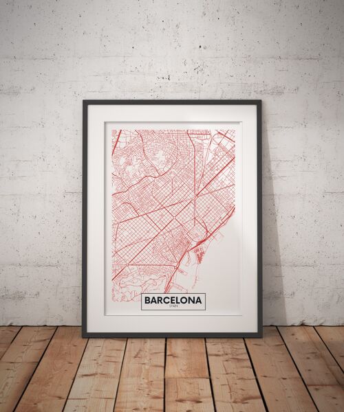 Barcelonagram - MAP A3 rouge