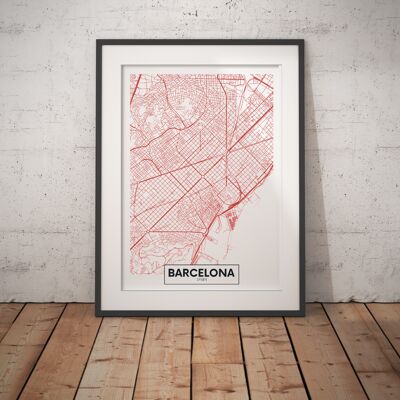 Barcelonagram - MAP A3 rouge