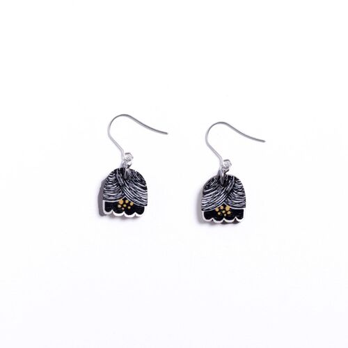 Petunia Midi Earrings - Black