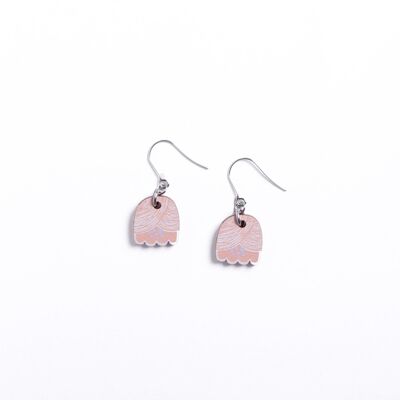 Petunia Midi Earrings - Peach