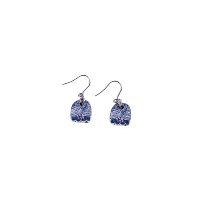 Petunia Midi Earrings - Blue