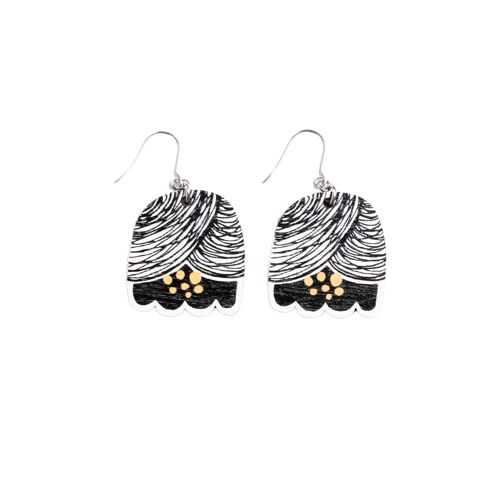 Petunia Earrings - Black