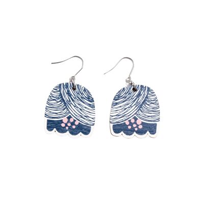 Petunia Earrings - Blue