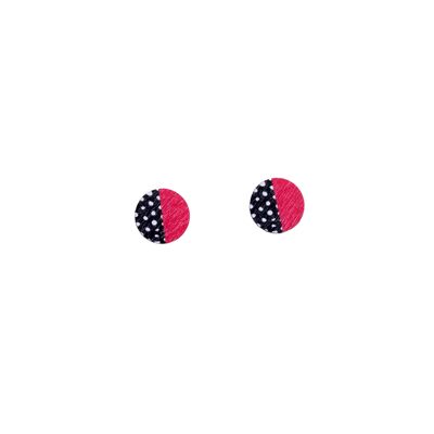 Mini orecchini Leikki - rossi