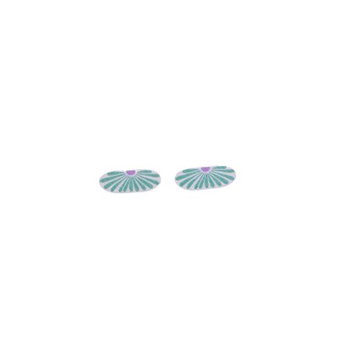 Auringonkukka Mini Earrings - Green
