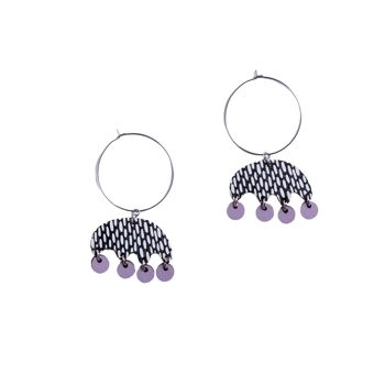 Boucles d'oreilles Kruunuvuokko Lila 1