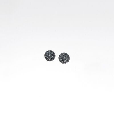 MINI BOUCLES D'OREILLES LAINE - Noir