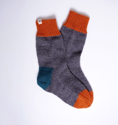 Wool Socks - 33-35 - GRAY