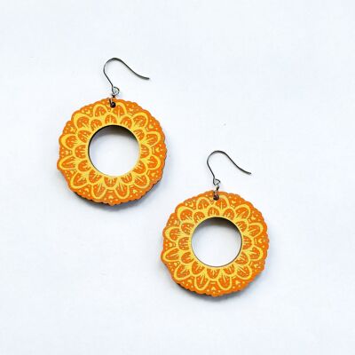 Boucles d'oreilles Seppele - Orange/Jaune