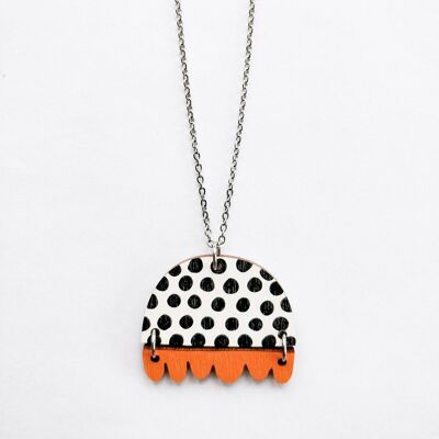 KISSANKELLO NECKLACE Black/Orange