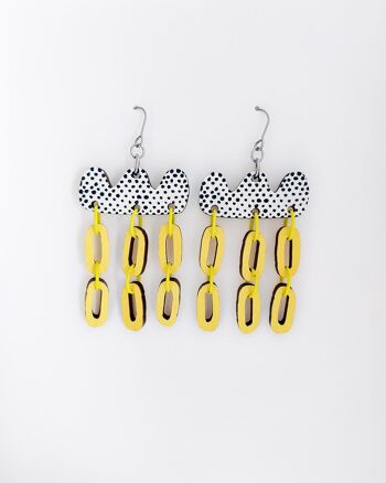 Boucles d'Oreilles Päivä Jaune 1