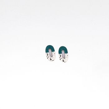 Mini boucles d'oreilles Rinkeli - Vert 1