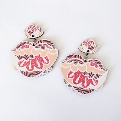 Symppis Earrings Peach