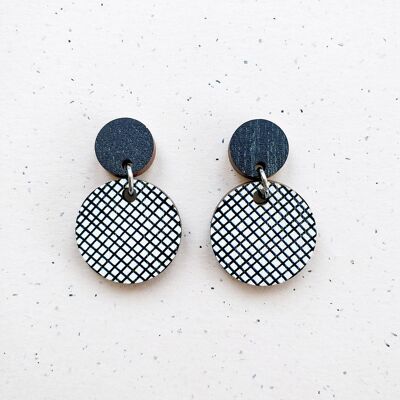 Boucles d'Oreilles Hento Noir