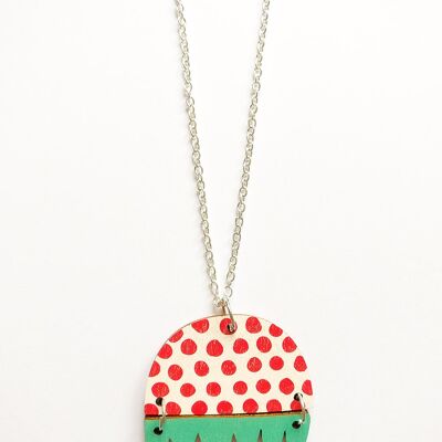 Collier Kissankello Rouge/Turquoise