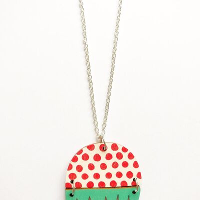 Kissankello Necklace Red/Turquoise