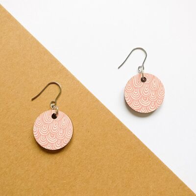 Boucles d'oreilles Laine Rose