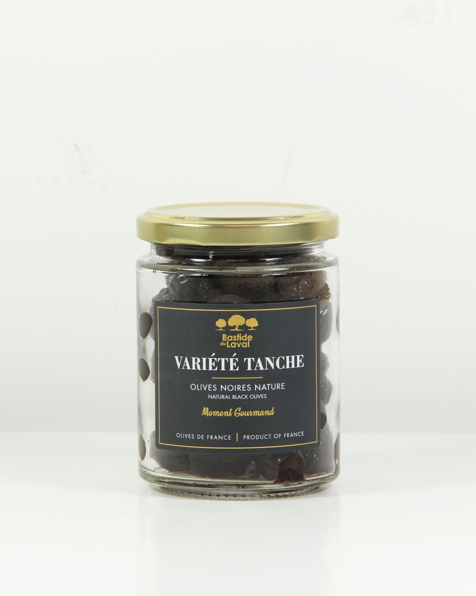 Natural black table olives - Tanche variety / France