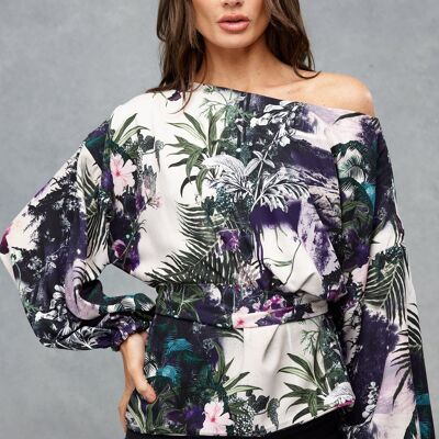 Harri Slouch Top Botanical Beauty