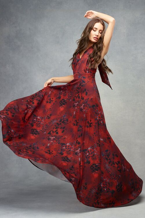 Amber Maxi Red Leopard