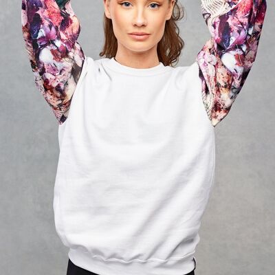 Ice White Fairytale Fall Sweatshirt - S