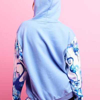 True Blue, Blue Flamingo Hoodie - Kids Age 3/4