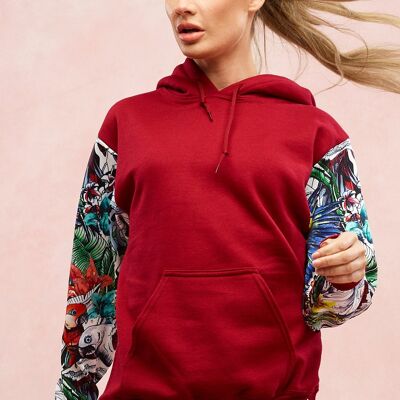 Ruby Red Rainforest Hoodie - S