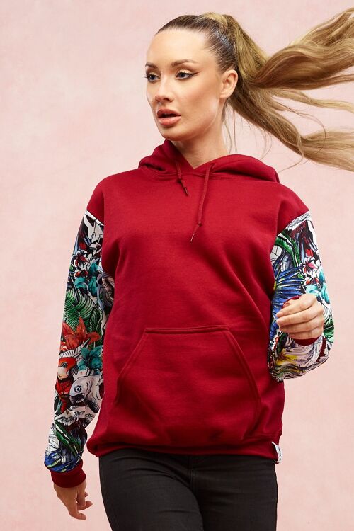 Ruby Red Rainforest Hoodie - L