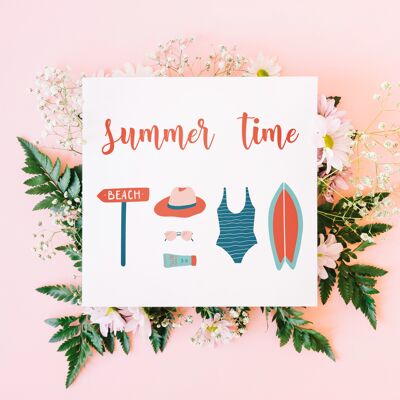 Barcelonagram - Summer Time Card