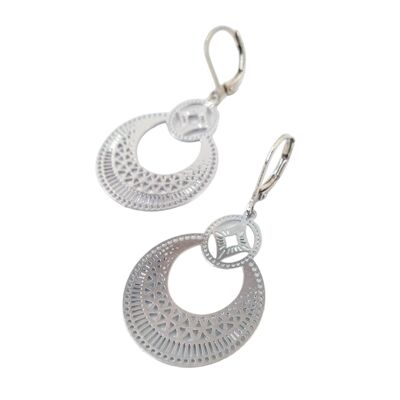 Bohemian silver plated earrings