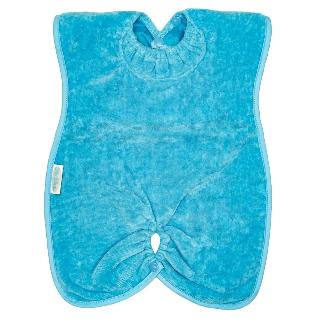 Aqua Towel Highchair Hugger Bib