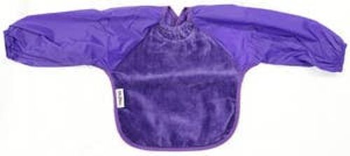 Purple Towel Small Long Sleeve Bib