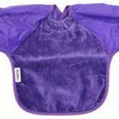 Purple Towel Small Long Sleeve Bib