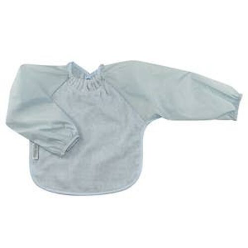 Dusty Blue Towel Small Long Sleeve Bib