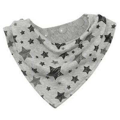 Bandana in jersey di stelle grigie