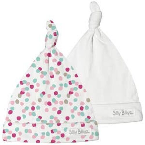 Confetti Gumnut Jersey Baby Hat 2pk