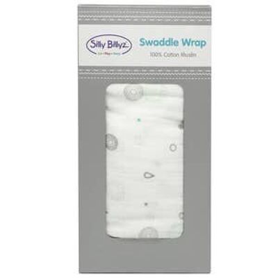 Teardrops Mousseline Swaddle Wrap 1pk