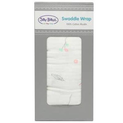 Feathers Muslin Swaddle Wrap 1pk