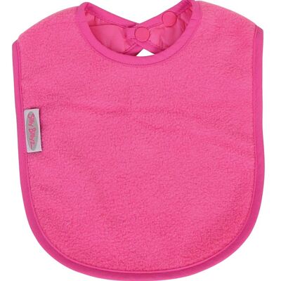 Cerise Fleece Large Bib