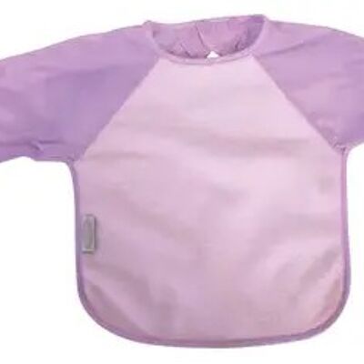 Pale Pink/Mauve Fleece Large Long Sleeve Bib