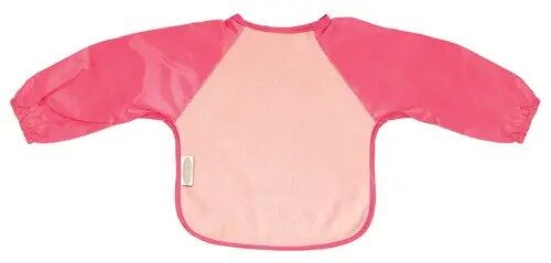 Pale Pink/Cerise Fleece Large Long Sleeve Bib