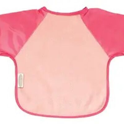 Pale Pink/Cerise Fleece Large Long Sleeve Bib