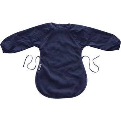 Navy Fleece Messy Eater Bib